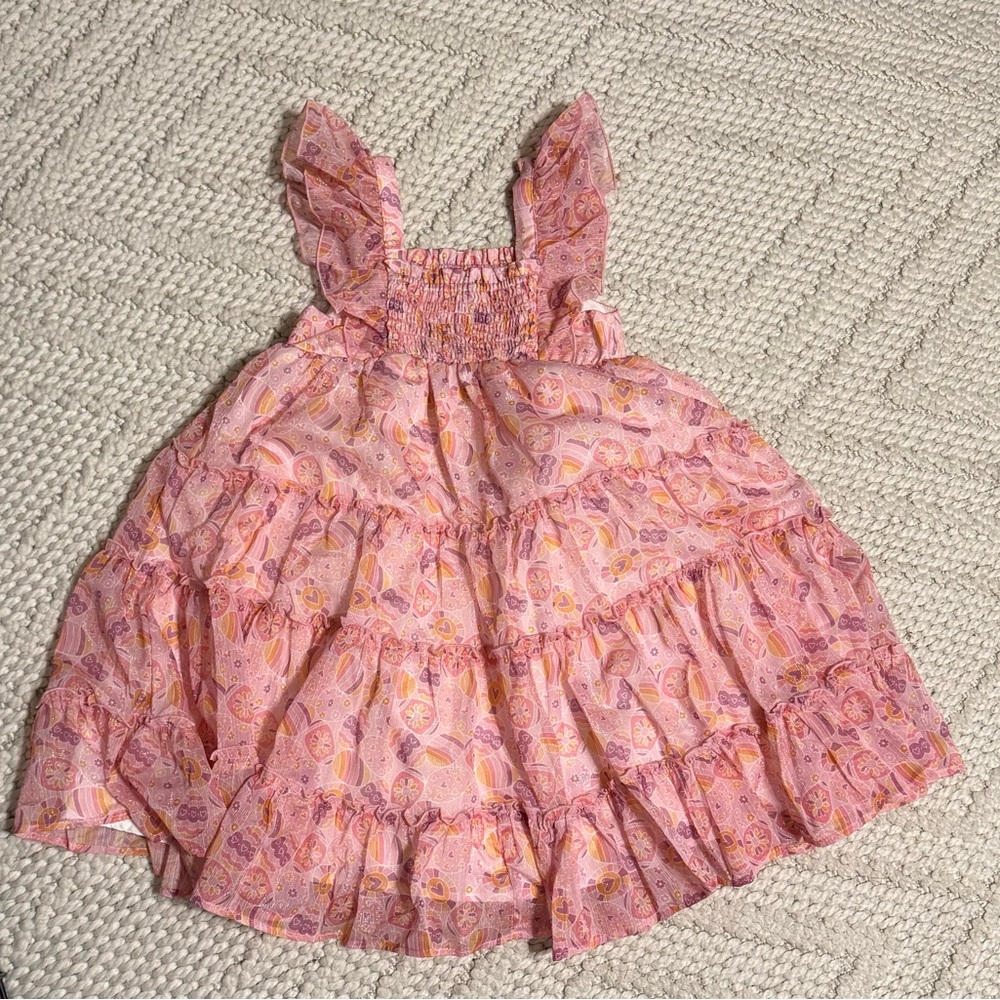 NWT Cheeky Plum layered shimmer Easter egg dress,  size 6